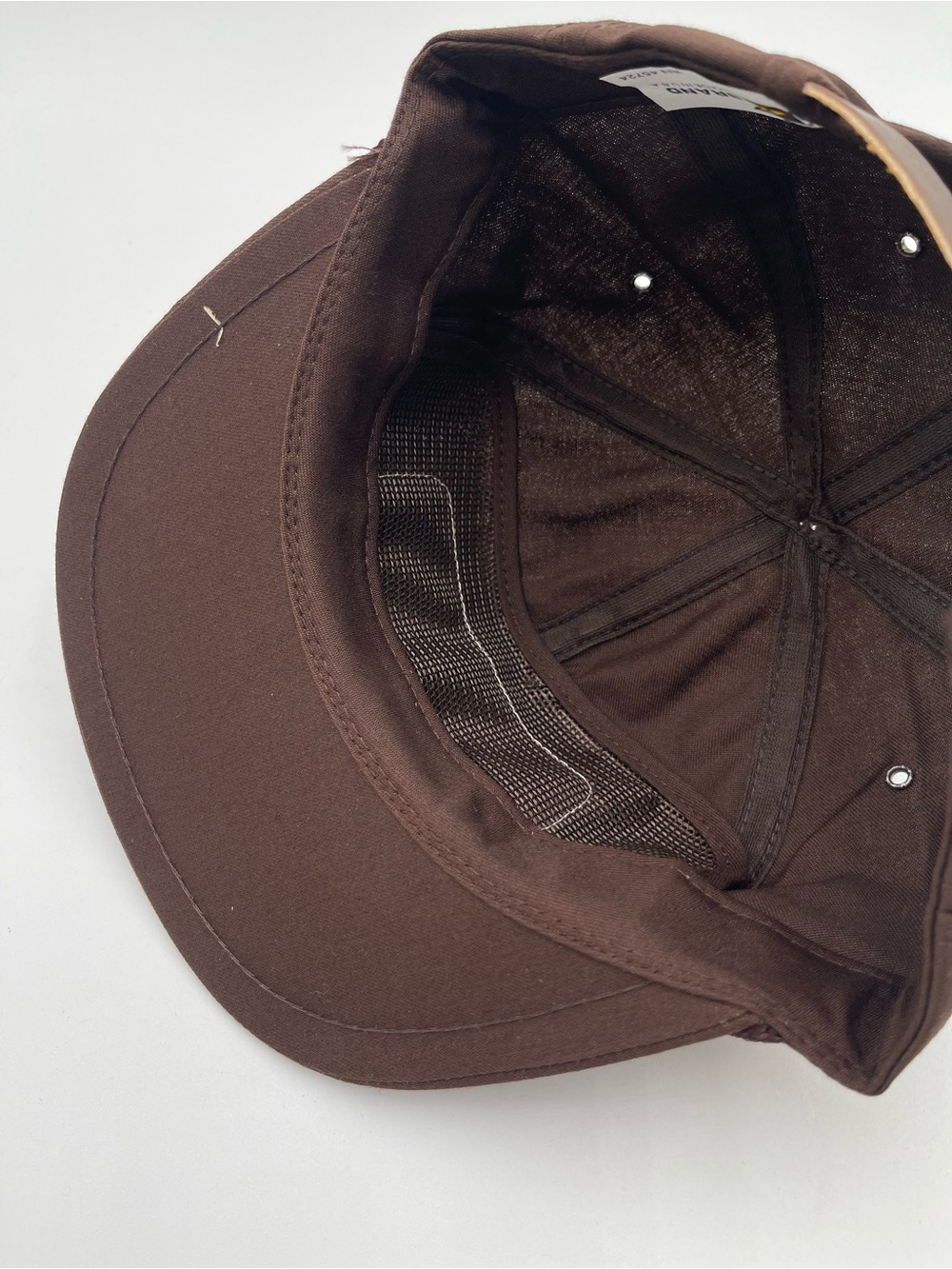 Vtg 80s 90s Yellowstone Banks Hat Mesh SNAPBACK K-BRAND Trucker Patch Brown - Picture 7 of 9